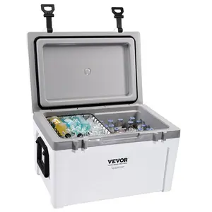 VEVOR Insulated Portable Lunchbox Cooler, Max 52 qt - Holds 50 Cans, Ice Retention Hard Cooler with Heavy Duty Handle, Ice Chest Lunch Box for Camping, Beach, Picnic, Travel, Outdoor  VEVOR Super Brand Day