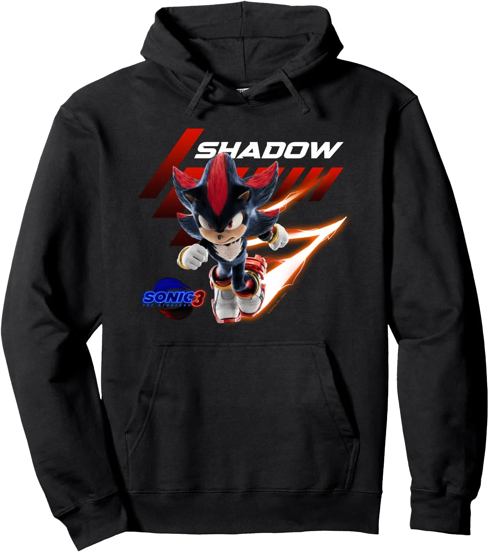 Hedgehog Sonicc 3 Shadow Charge Pullover Hoodie