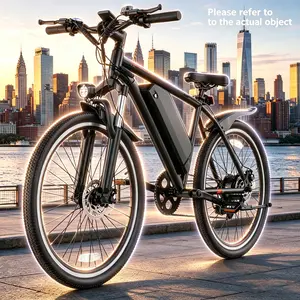 Adult 26" All-Terrain Mountain E-Bike, 350W Motor, 48V 13.5Ah Lithium Battery, 70 Mi Range, 22MPH Speed, Dual Disc Brakes, Inflatable Tires for Off-Road Cycling