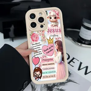Phone case for iPhone 17 Pro Max 15 Plus 16 14 13 12 11 Air XR XS E Faith and Love Collage Anti-Scratch Shockproof TPU Bumper Drop-proof Cover.QXB318.designer,case