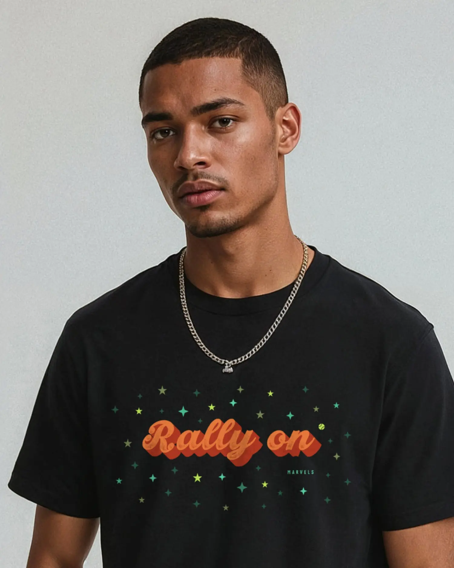 Rally On // Men's Casual Collection, 100% Cotton Tennis Tee