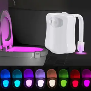 Motion-Activated Toilet Bowl Light with 8-Color Settings