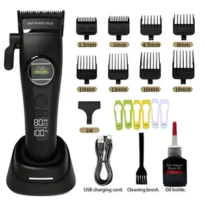 Men's Hair Clipper Trimmer Meg-888s, Large Capacity Battery Long-Lasting, Stainless Steel Blades Smooth Cut, Easy Operation, Low Noise Design, Cordless Rechargeable Clippers