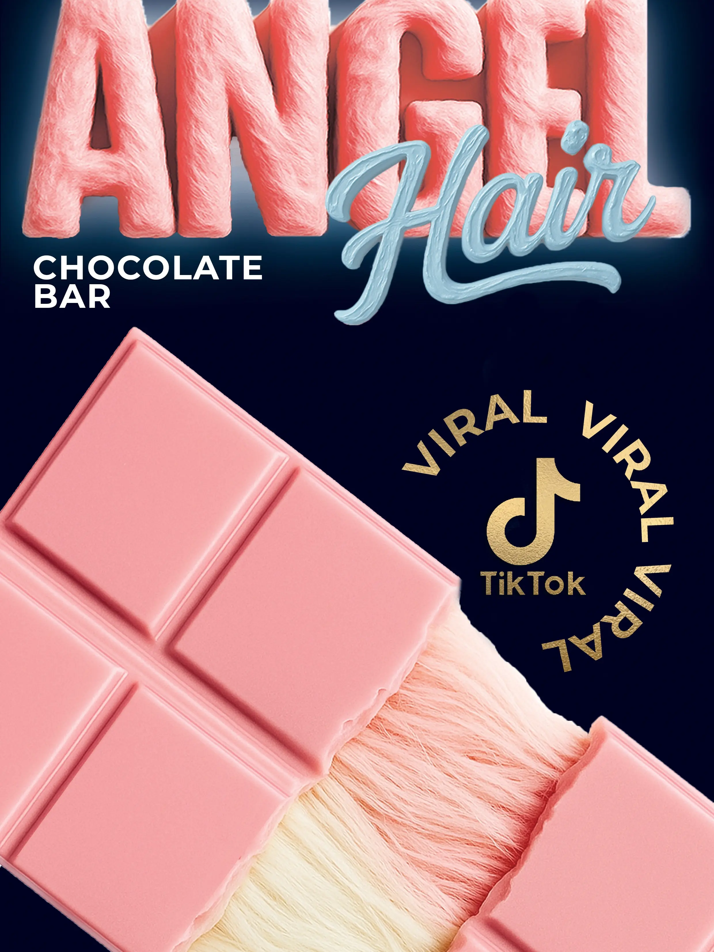 I'ts Crunché Angel Hair Viral Chocolate Bar, Pistachio Filled, Cotton Candy Chocolate Bar, Large Trend I'ts Crunché Angel Hair Viral Chocolate Bar, Pistachio Filled, Cotton Candy Chocolate Bar, Large Trend