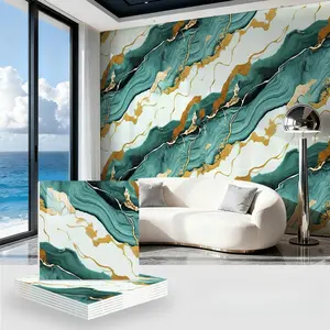 Self-Adhesive Marble Tile Stickers Set, Waterproof PVC Wall Decor, Durable Floor Tiles, Easy to Apply and Remove, Perfect for Living Room Kitchen Bathroom, Marble Backsplash Wallpaper