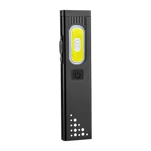 K1 EDC Flashlight, Compact Multi-Mode Pocket LED COB Flashlight,Red/Blue Strobe, USB-C Rechargeable, Dual Material，Rechargeable Dual-Switch LED Flashlight