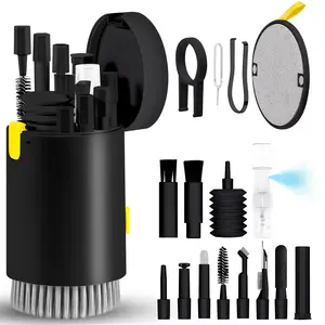 Multifunctional Digital Cleaning Kit, Camera Cleaner, 1 Set Phone Hole Slot Cleaning Brush, Earphone Cleaning Pen, Laptop Keyboard Cleaning Tool Set