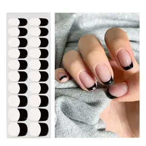 5-Minute Manicure! Semi Cured Gel Nail Strips, Specially for Ladies, Easy and Quick to Apply, Requires UV Light, Waterproof Nail Stickers.