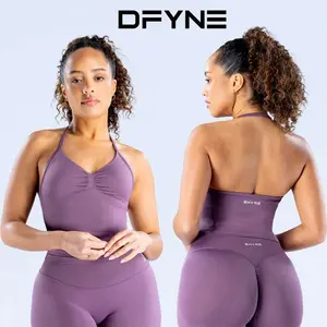 DFYNE Impact Shorts Set – Seamless Sculpted Fit with Cross-Back Support Bra & Booty-Lifting Bottoms