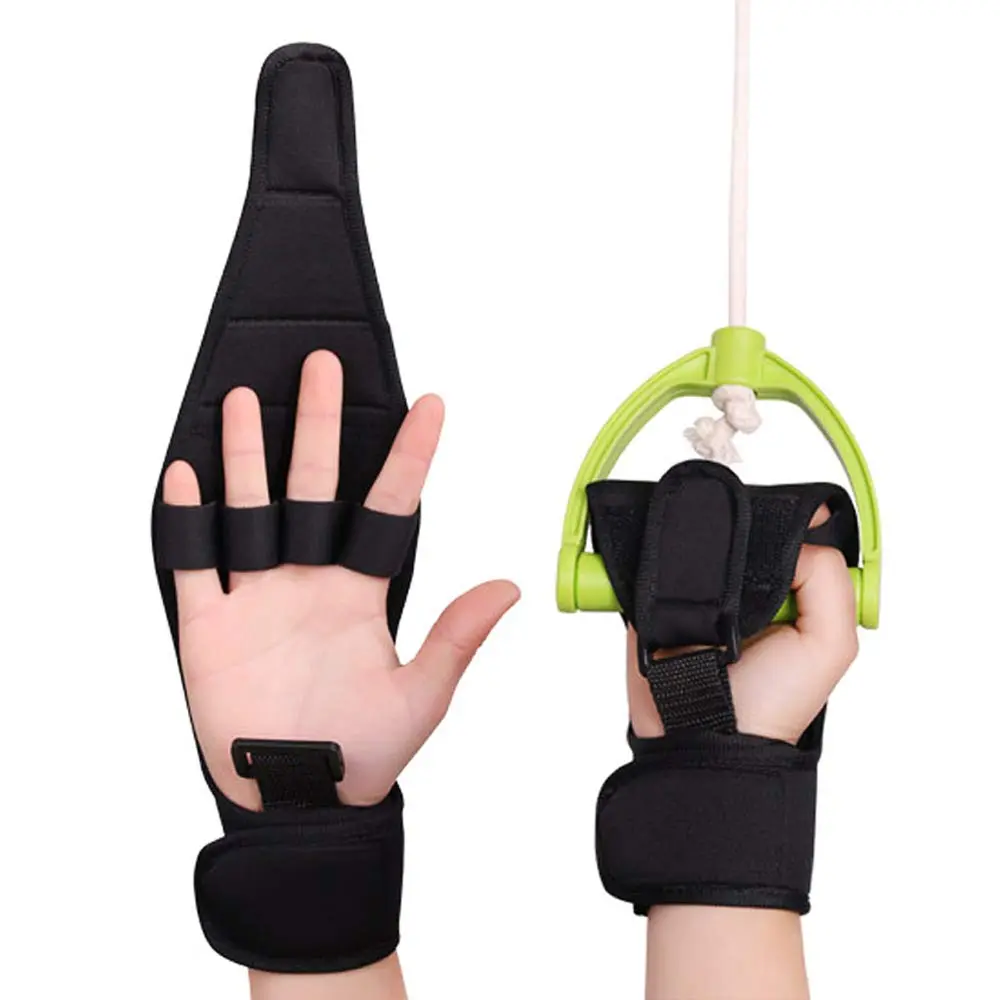 KIKIGOAL Finger Glove Splint Brace - Support for Elderly Stroke Hemiplegia Hand Rehabilitation & Fist Training Healthcare Tool, Finger Fall Protection, Latex Free Braces, Splints & Slings, Hand Gripper