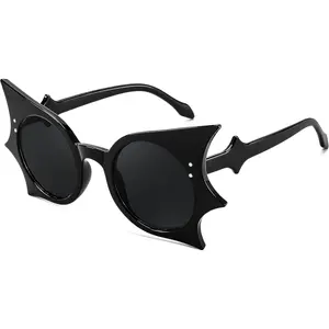 EyeconicFinds Women Men Funny Sunglasses, Butterfly Shaped Bat Shades for Halloween and Party B4142 Vintage Masks Photo