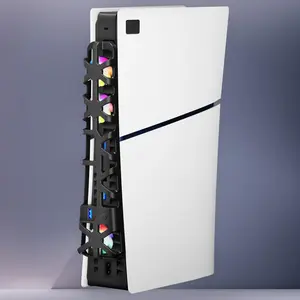 Smart Adjustable Level Fan, Smart Adjustable Level Fan for PS5 Slim, Silent Heat Sink, Easy To Install, Low Noise Cooling, Adjustable Cooling System, Console Accessories