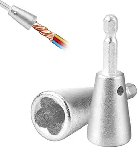 2 Pcs Twister Wire Connectors, Twister and Stripper Tool  for Drill Cable Quick Stripping, for Electrical Power Drill