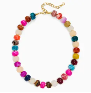 Chunky Beaded Necklace for Women, Colorful Heart Necklace Trendy Jewelry 2026, Statement Puffy Heart Choker, Summer Beach Resin Bead Necklaces, Birthday Gifts for Women outdoorfun
