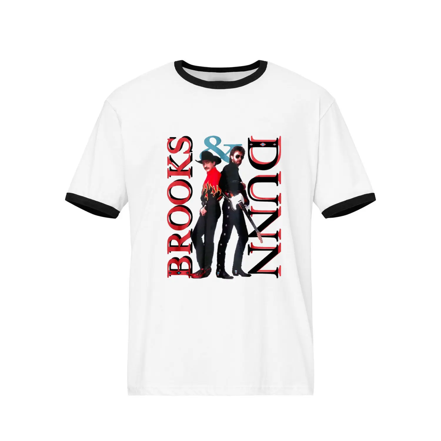 Brooks & Dunn Ringer T-Shirt, Vintage Country Music Graphic Tee, Retro Western Concert Shirt