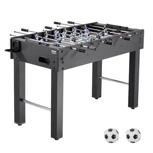fathersdaygift VEVOR Foosball Table, 48 inch Standard Size Table, Indoor Full Size Foosball Tables for Home, Family, and Game Room, Durable Soccer Set, Includes 2 Balls, Score Keeper, and 2 Cup Holders