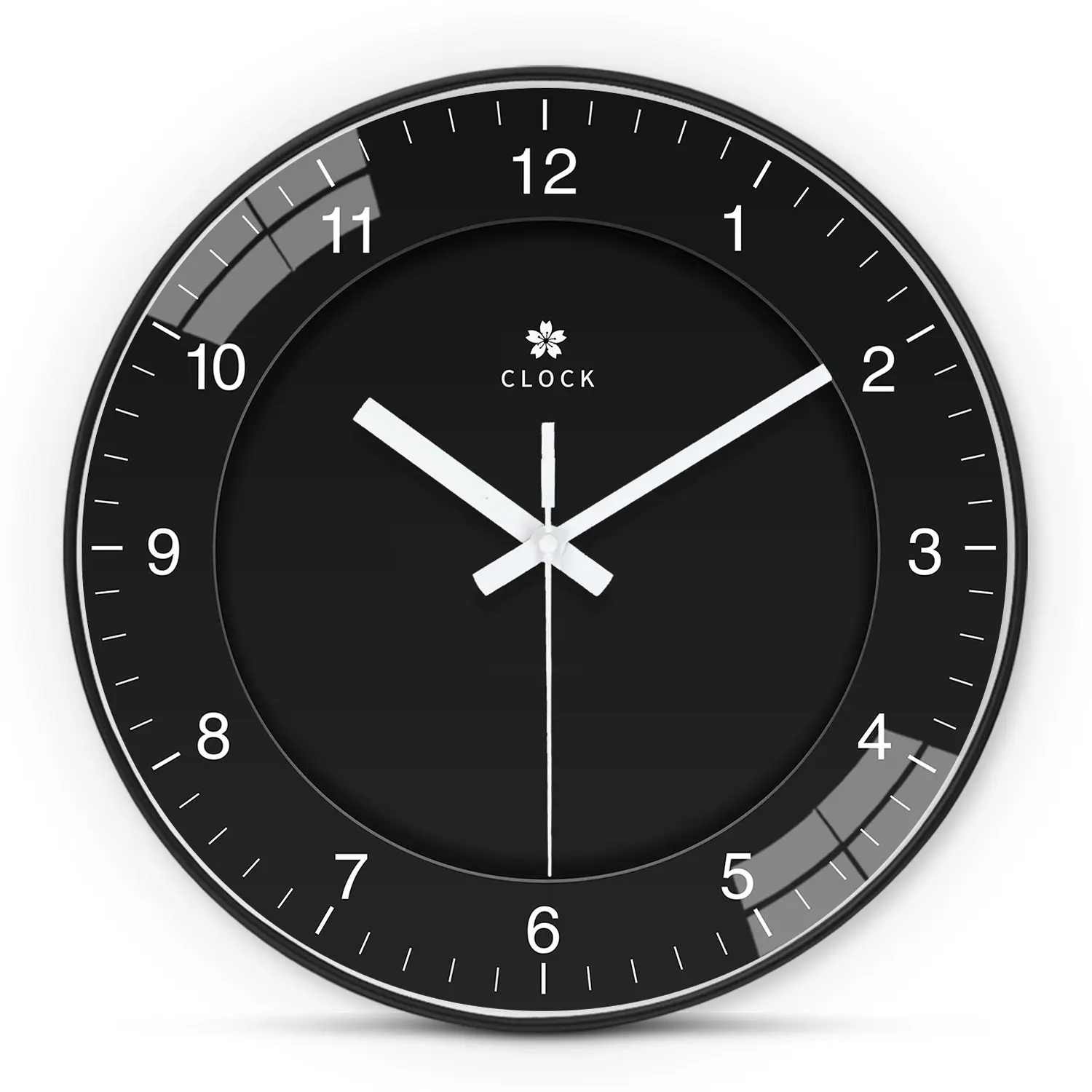 Simple Glass Face Wall Clock, Analog Clock, 8-12 Inch Round Silent Non-Ticking Timer, Aa Battery Powered, Ideal for Living Room Office Bedroom Gift, Decorative Clock, Clocks For Living Room, Home Decor