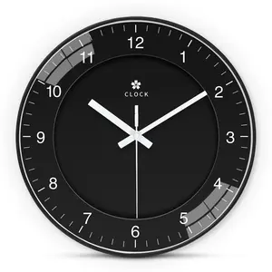 Simple Glass Face Wall Clock, 8-12 Inch Round Silent Non-Ticking Timer, Aa Battery Powered, Ideal for Living Room Office Bedroom Gift, Home Decor