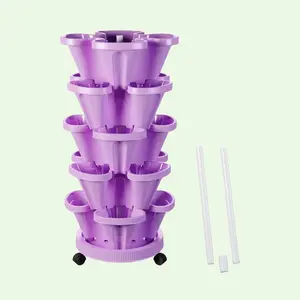 Outdoor Indoor Vertical Stackable Soil Garden