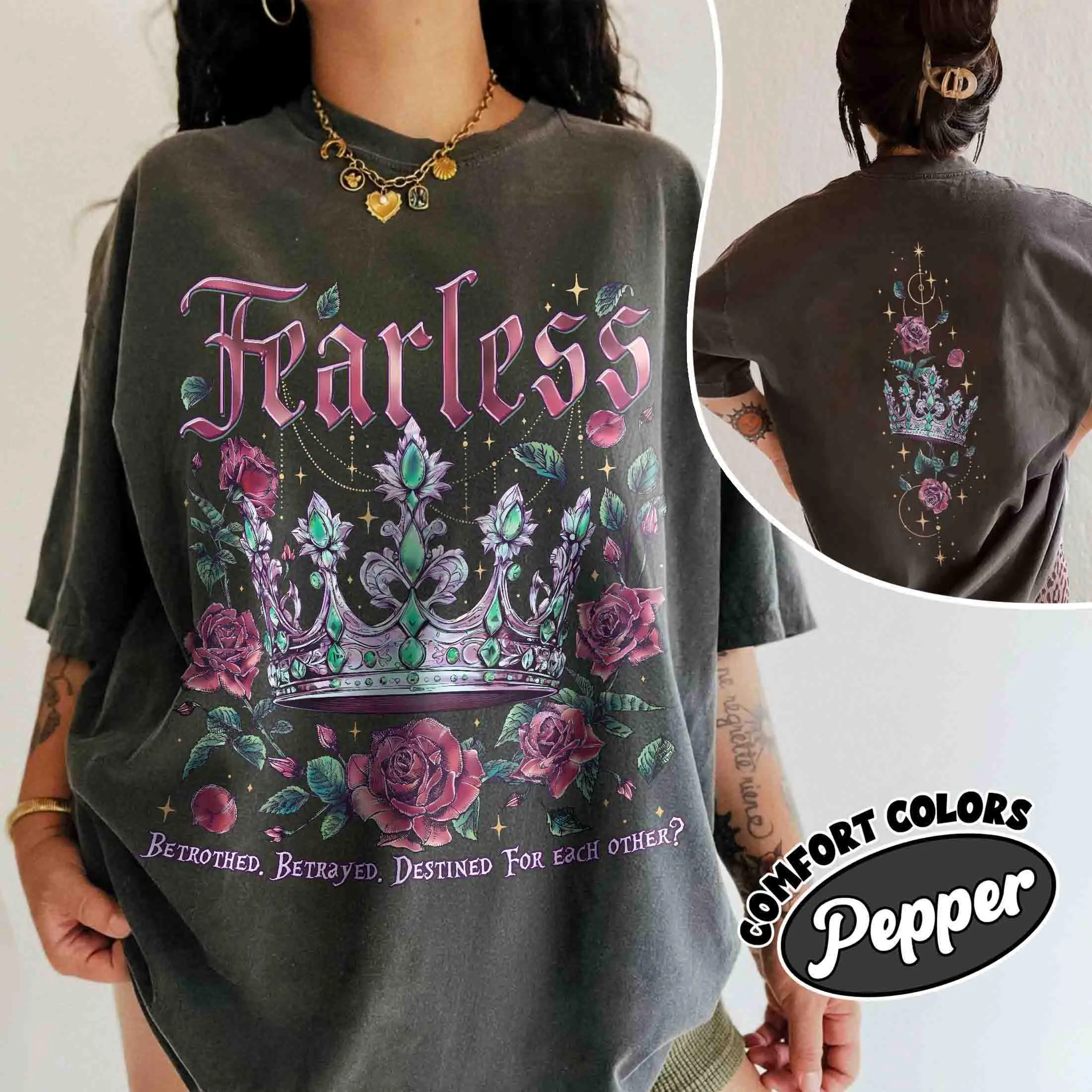 [Sale off up to 50%] Powerless Bookish Comfort Colors Shirt For Fan, Fearless Lauren Book TShirt, Kai And Paedyn, Gift for Bookworms, Graphic Streetwear T-shirt