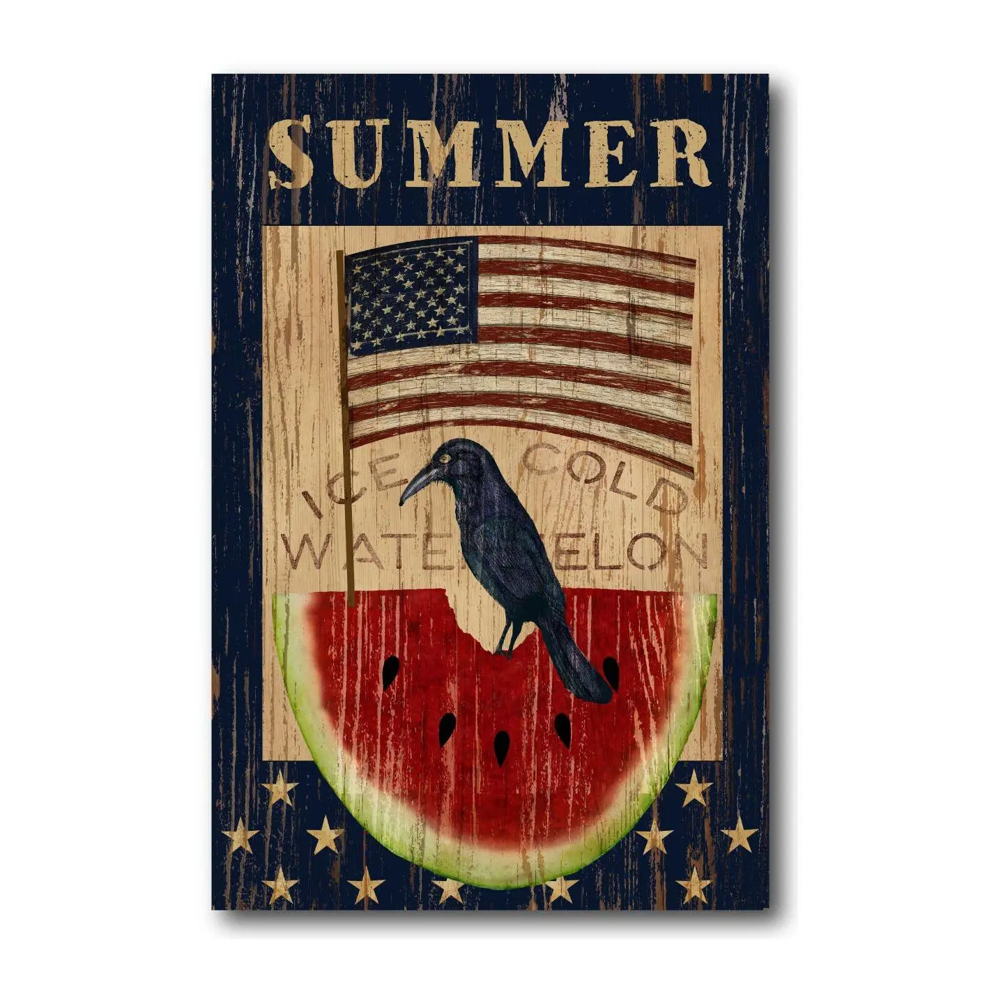 Courtside Market Summer Watermelon 12" x 18" Canvas