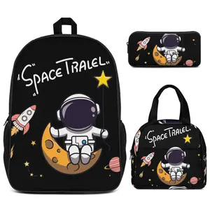 Unisex Astronaut Sports Travel Three-Piece Set/Multi-Pocket Multifunctional Combination