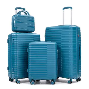 Luggage Sets 4 Piece Hardside Expandable Suitcases with Wheels TSA Lock, Lightweight Travel Carry On Suitcase Set with Cosmetic Cases, 14"/20"/24"/28"