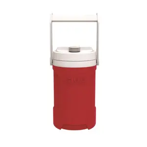 IGLOO Latitude Reusable Portable Water Bottle, 0.5gal Red, for Sports & Outdoor Camping Water Bottles