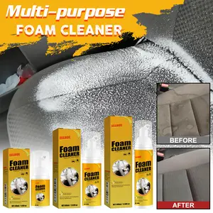 Car Steering Wheel Foam Cleaner | Leather Seat & Interior Upholstery Stain Remover - Multi-Purpose Detailing Spray for Cars, SUVs & Trucks