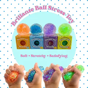 Brilliant Crystal Squishy Ball – Soft Stretchy Stress Relief Toy