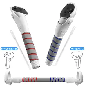 3 in 1 Gorilla Tag Long Arms for Meta Quest 3S/3 and Oculus Meta Quest 2,Beat Saber Handles Attachment/Golf Club Extension Grips for VR Sticks Controller Accessories,Enhance VR  Experience