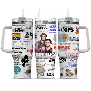 Step Brothers 40oz Tumbler, On the Fourth Of July Boats Hoes And Freedom Parody Step Brothers Tumbler, Movie Quotes