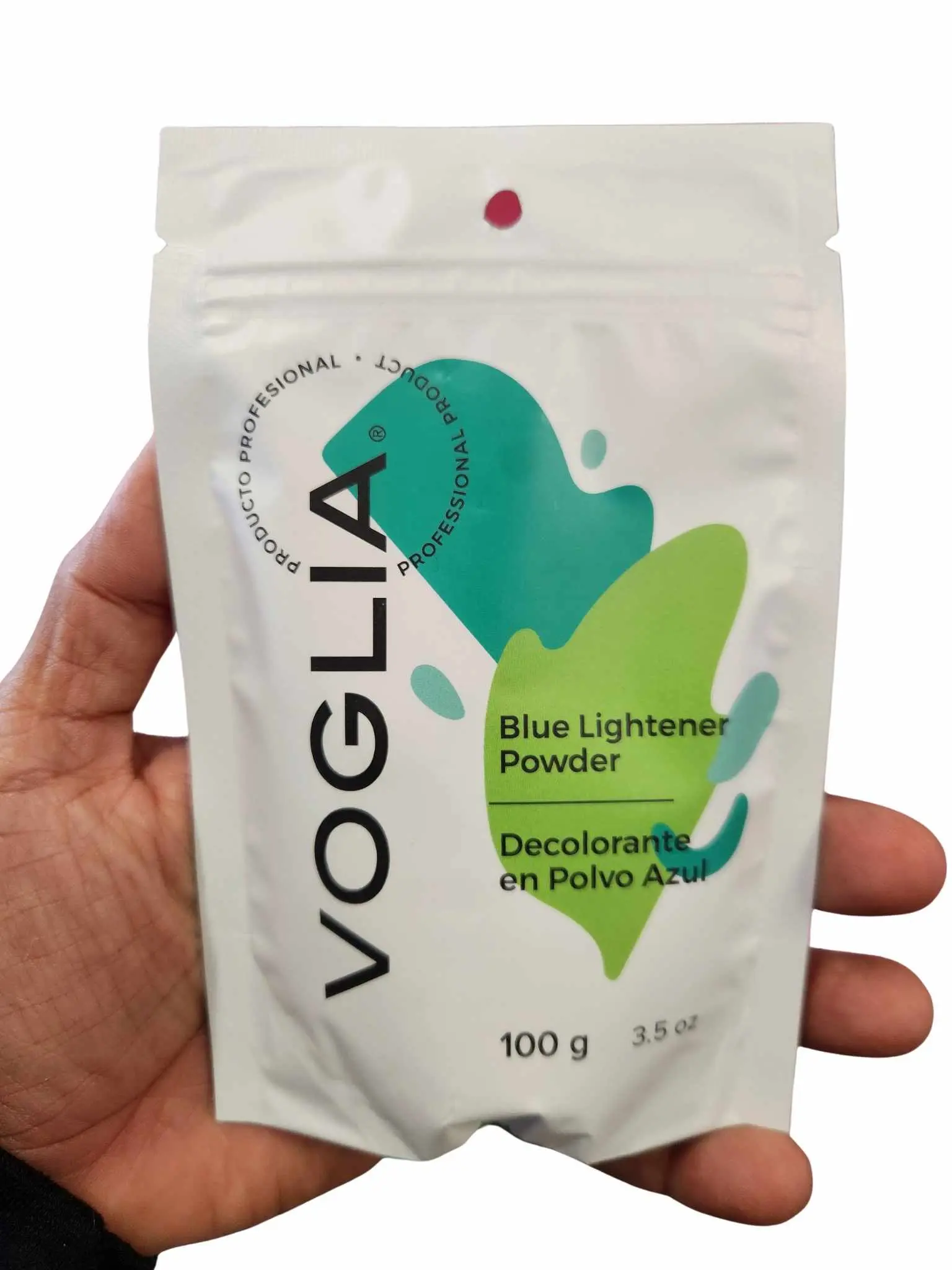 Voglia Plex Blue Hair Lightening & Brightening Powder Pack, 3.5 oz (100g), Paraben-Free Gentle Haircare, 24-Month Shelf Life, Enhances Natural Color & Texture, Hair Bleach, Blue Lightener, Youth, 24 Months, Contains Neither, Single Item, Texture Powder
