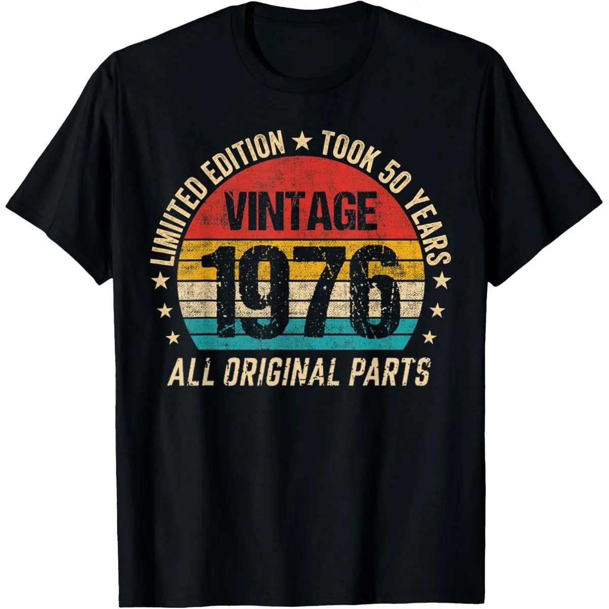 Took 50 Years Vintage 1976 50th Birthday T-Shirt Everyday Cotton T-Shirt