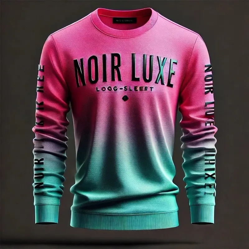Noir Luxe - Hot Pink/Turquoise Sweater