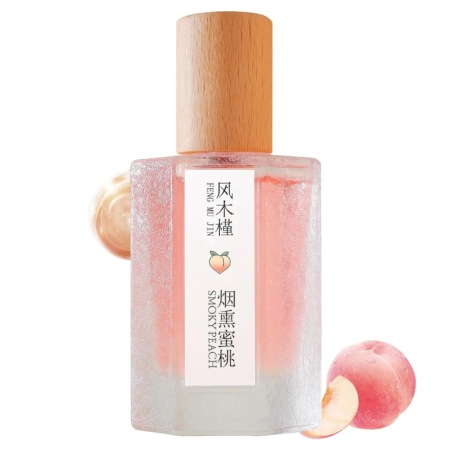 Women's Unisex Fruity Perfume Spray Collection - Peach Scent, 50ML Glass Mist Bottle, Bottled Spray Unisex Fragrance, Long-Lasting Fresh Daily Use 50 ml Bottles, Fruit Flavor Unisex Fragrance