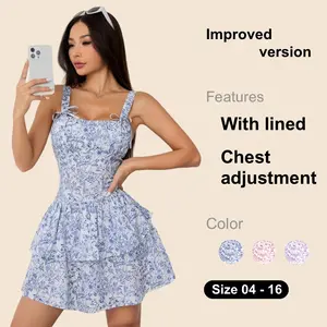 Women Summer Strap Dress With Blue And White Porcelain Pattern, Perfect For Romantic Holiday Glass Dress Hoco Noemie Boxy Dress Casual Womenswear