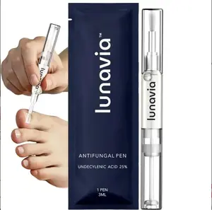 Antifungal Treatment Pen with 25% Undecylenic Acid – Helps Relieve Athlete's Foot, Ringworm, and Jock Itch; Easy Twist Applicator with Tea Tree Oil