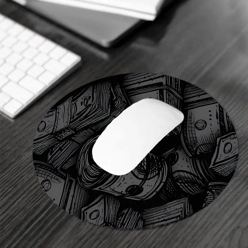 Money Pattern Desk Mat, Large Gaming Mouse Pad, Aesthetic Desktop Protection Pad, Non-Slip Home Office Work Mat, Suitable for Laptop & Desktop Computer Games, Desktop Accessory, Office Desk Accessories