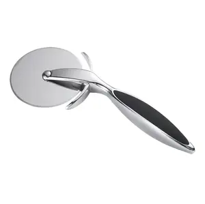 Party Must-Have! Stainless Steel Pizza Cutter—Non-Slip Handle, Precise Slicing for Even Pizza Slices, Sleek & Functional