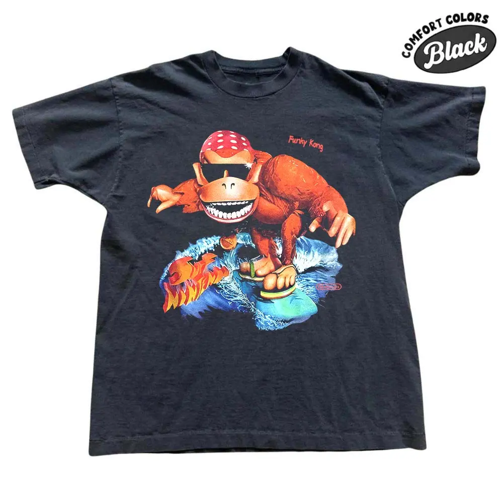 The Vintage Funky Kong Surf Comfort Color Shirt, Vintage Game Shirt, Gift for Men, Gift for Women, Crew Neck T-shirt, Trending T-shirt