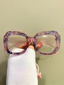 Colorful Fashion Trendy Glasses Unisex, Casual Style PC Frame, Stylish Square Frames, Decorative Eyeglasses, All Seasons Wear, Men and Women Eyewear, Trendy Beach Eyewear