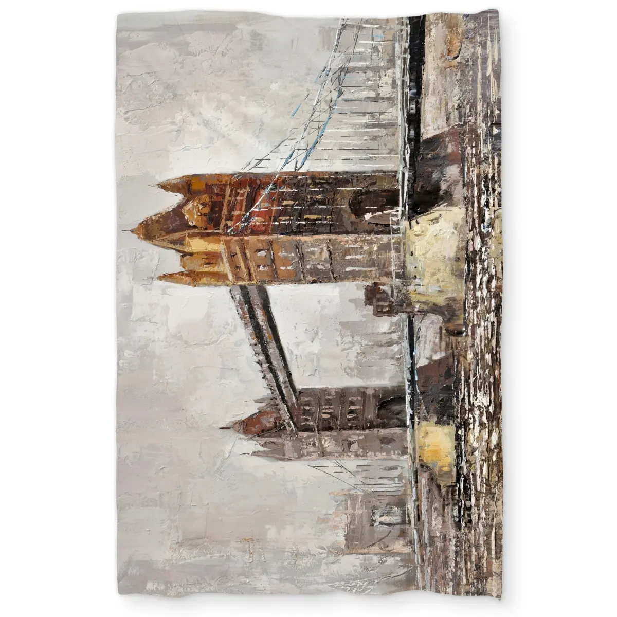 Begin Home Decor C1DCTSW0346NSH London Tower Bridge Twin-Size Modern Microfibre Duvet Cover - Machine Washable Bed Cover, Contemporary Bedding for Home Textiles, Decorative Duvet Cover