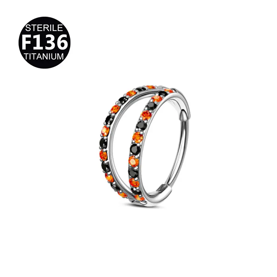 Thin silver black+orange