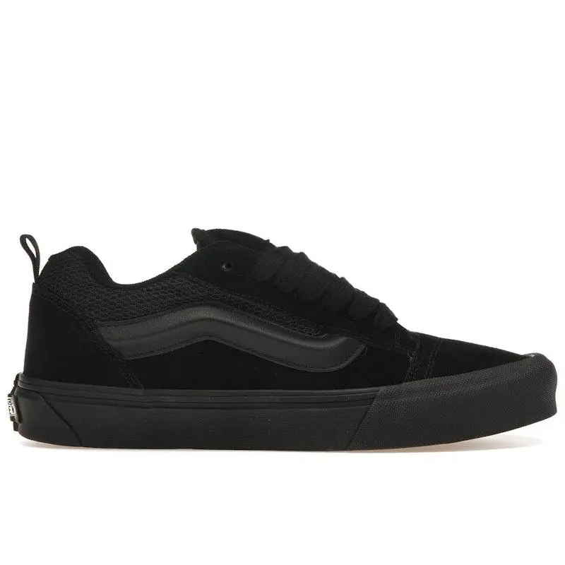 Vans Men's Knu Skool Triple Black Skateboarding Shoes, from StockX