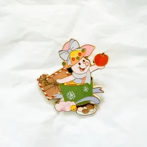 SHDR - Pooh and Friends Christmas Party Mystery - Piglet Coming Out Of Present Pin