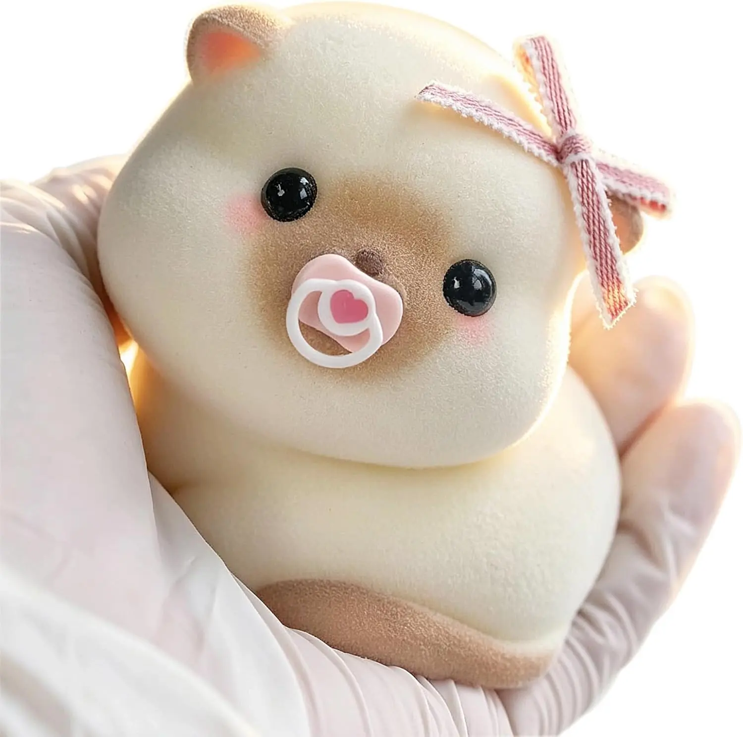 Squishy Cat Baby Toy – Realistic Silicone Mochi Fidget Toy, Ultra Soft Sensory Stress Relief Squeeze Toy, Cute Cat Anxiety Relief Toy for Kids & Adults