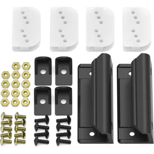 Black Door Tune Up Kit, Slider Door Handle Replacement - Compatible with Arrow Shed Storage DK100-A, Hardware Kit for Shed Sliding Outdoor Doors