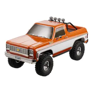 FMS 1/10 RC Crawler FCX10 Chevy K5 Blazer RS RC Car Officially Licensed Car Model RC Pickup Truck Hobby RC Offroad Rock Truck DIG/4WD/FWD 11CH 2.4GHz Remote Control Car for Adults Included (RS does not come with Charger and battery)