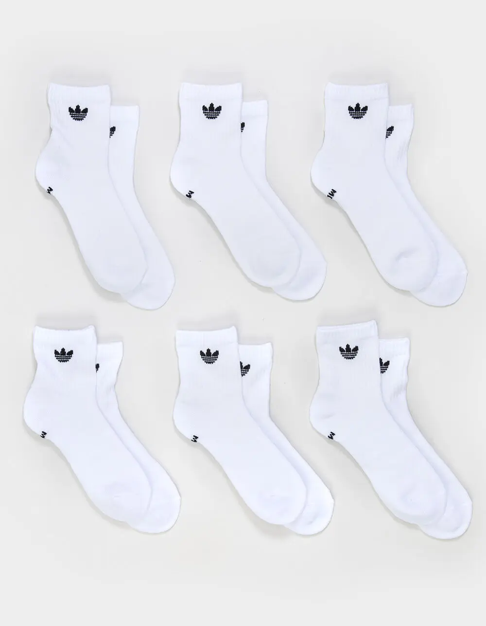 ADIDAS Originals 6 Pack Quarter Socks